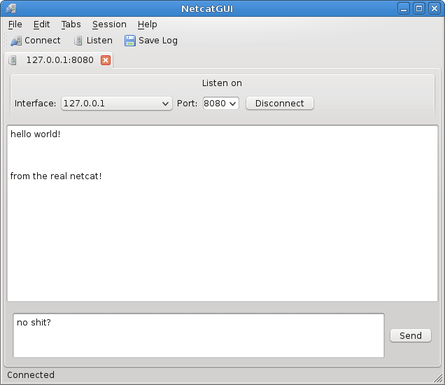 NetcatGUI on KDE